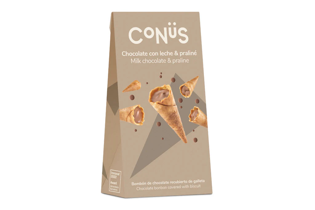 Conus Milk Chocolate Praline Cones