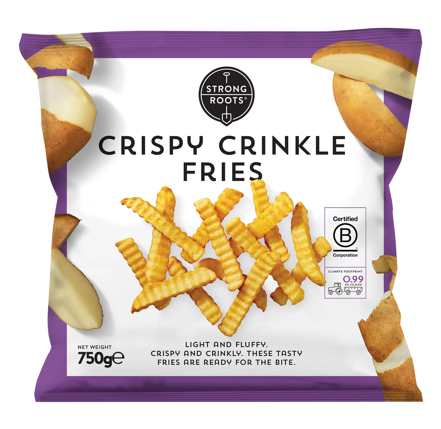 Strong Roots Crinkle Fries 750g
