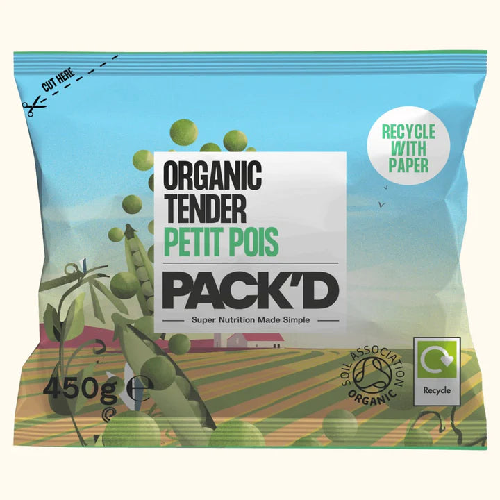 Packd Organic Petit Pois 450g