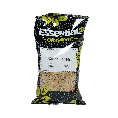 Essential Organic Green Lentils 500g