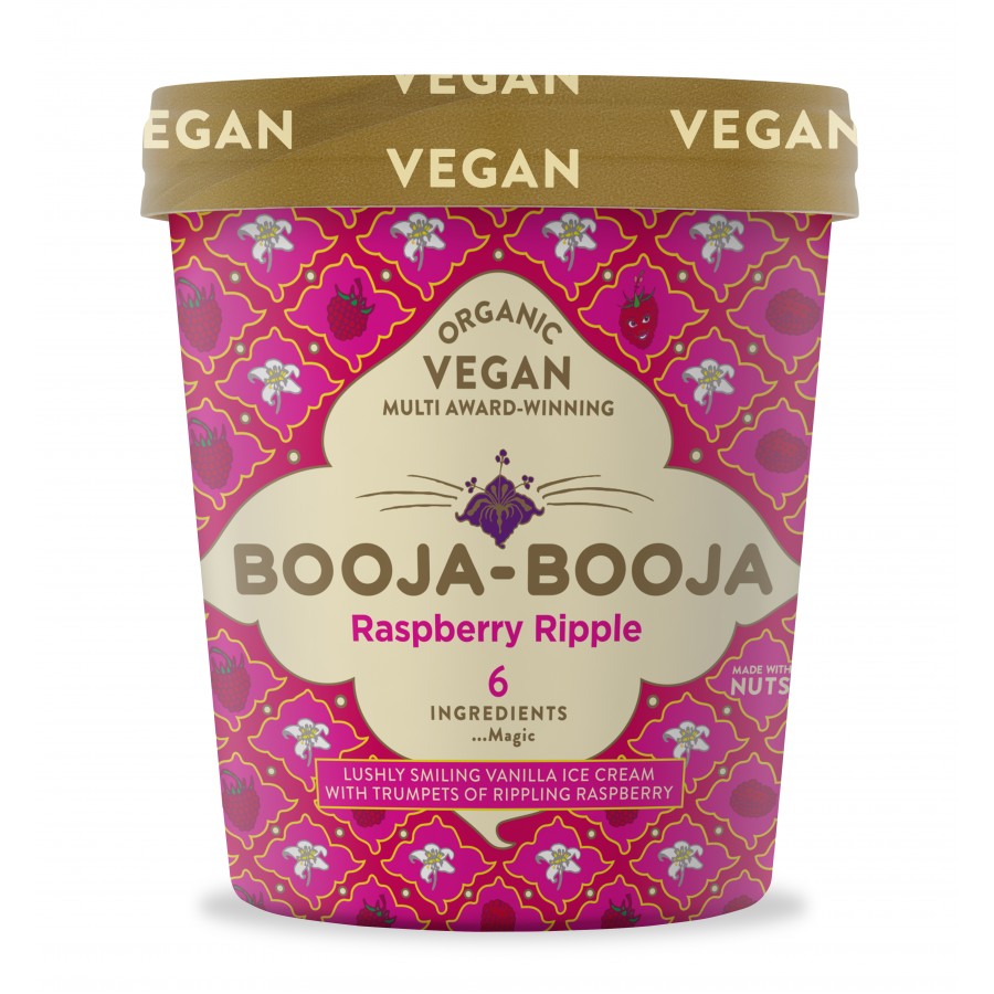 Booja Raspberry Ripple Icecream 500ml