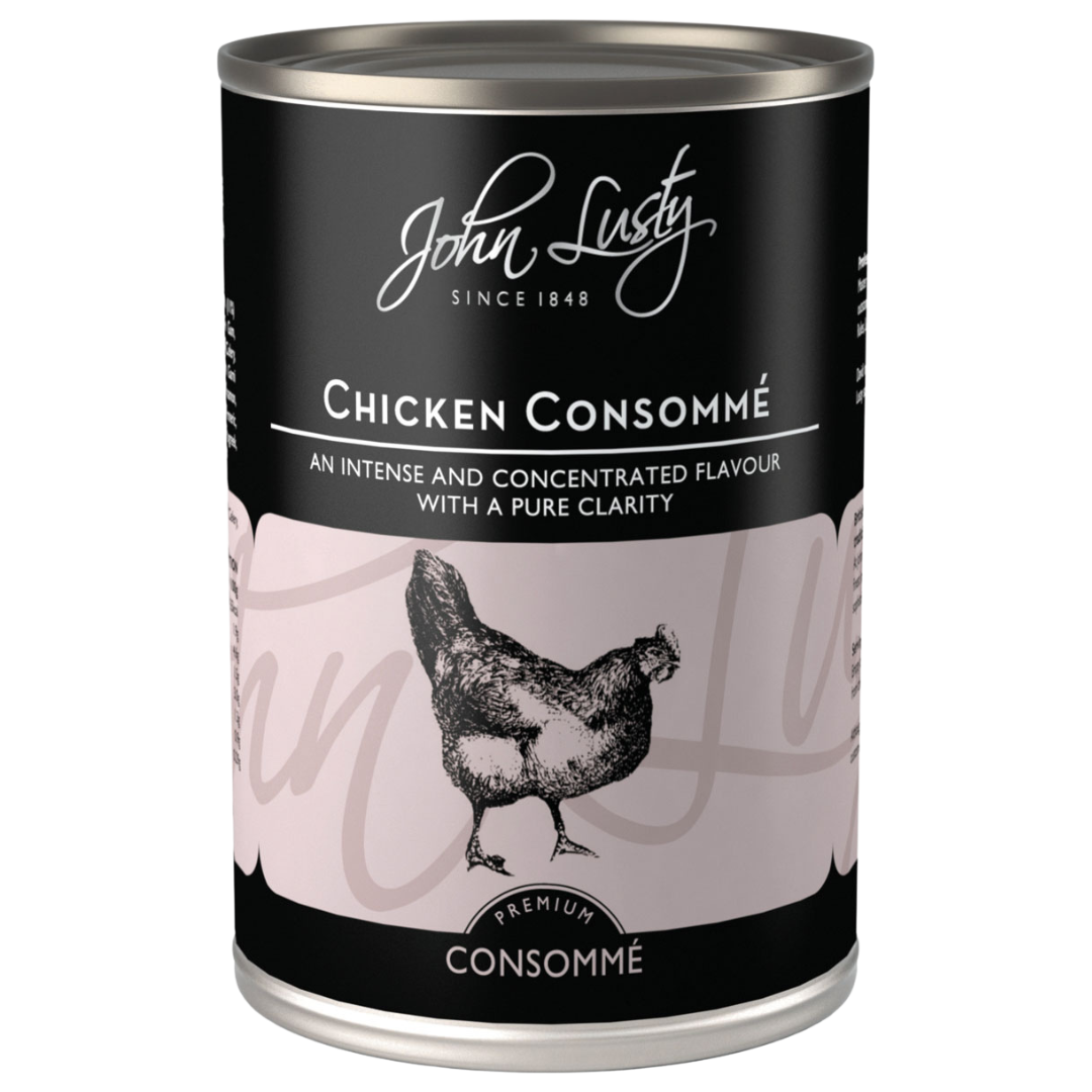 John Lusty Chicken Consomme 390g