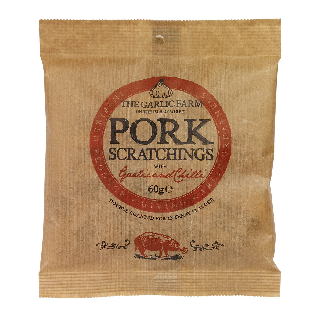 Garlic Farm Pork Chilli Scratchings 60g
