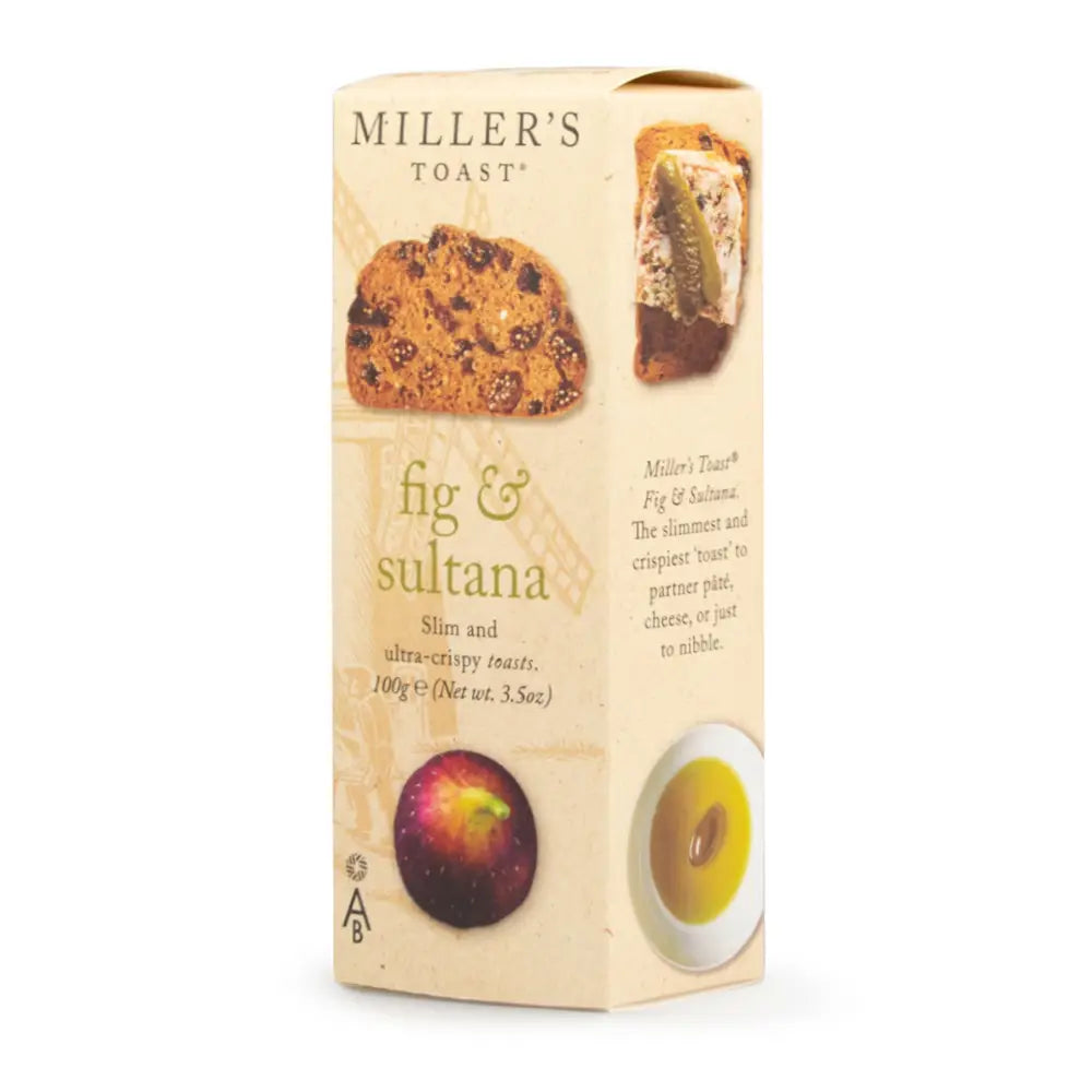 Millers Toast Fig Sultana 100g