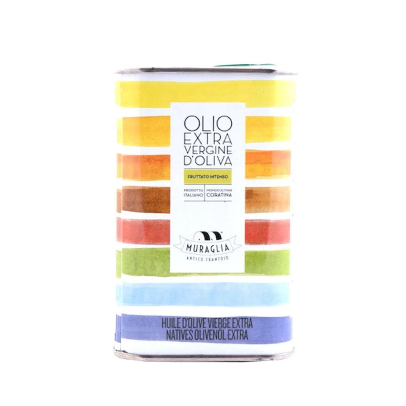 Rainbow Tin Intense Fruity Coratina Extra Virgin Olive Oil 250ml