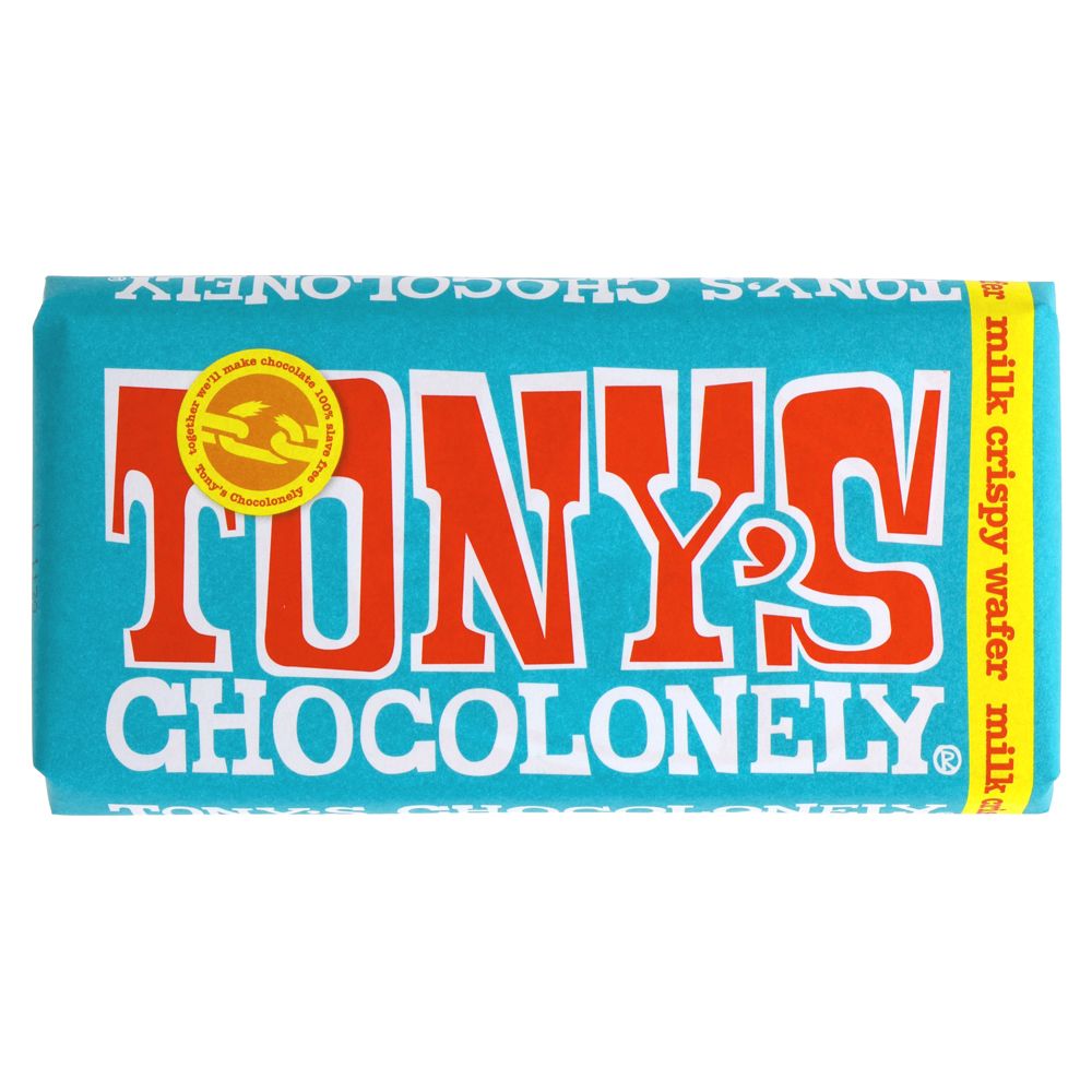 Tonys Crispy Wafer Milk Chocolate 180g