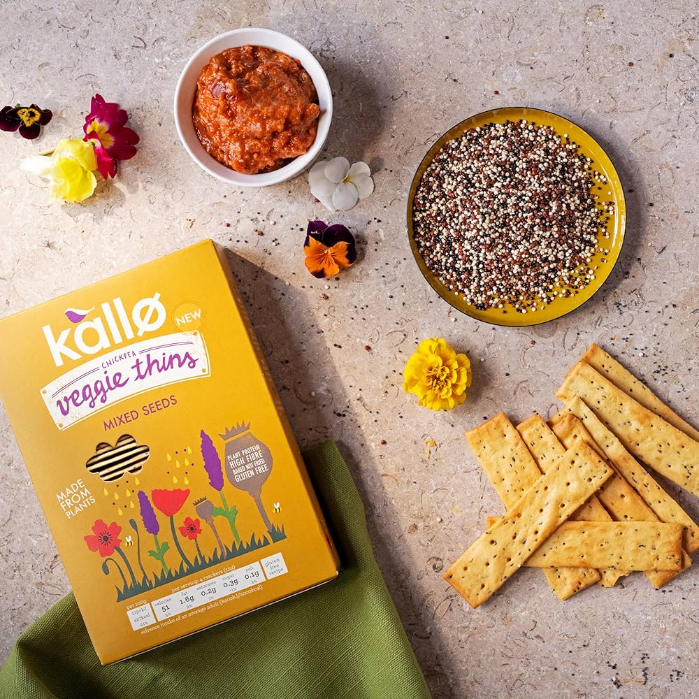 Kallo Mixed Seeds Veggie Thins 100g