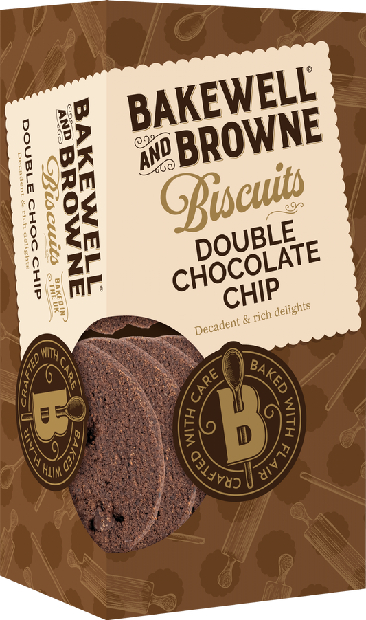 Bakewell & Browne Double Choc Chip Biscuits 150G