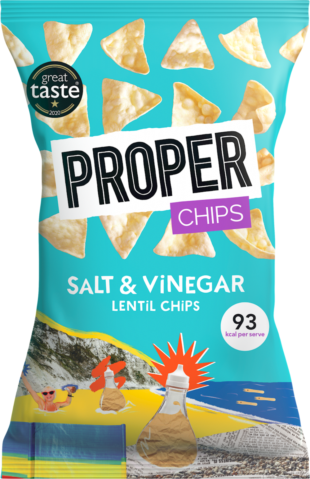 Proper Salt & Vinegar Lentil Chips 85g