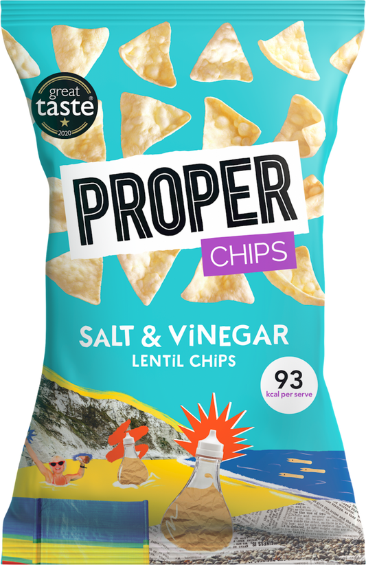 Proper Salt & Vinegar Lentil Chips 85g