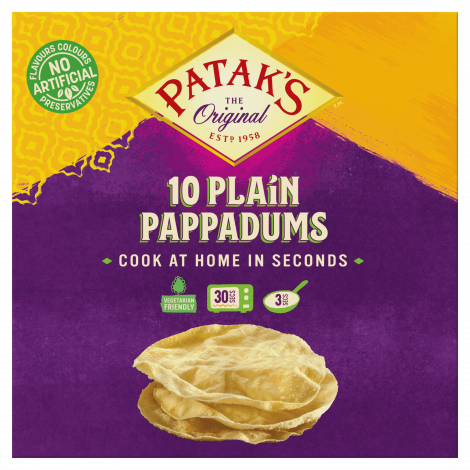 Pataks Pappadums 10 Pack