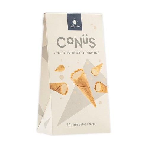 Conus White Chocolate Praline Cones