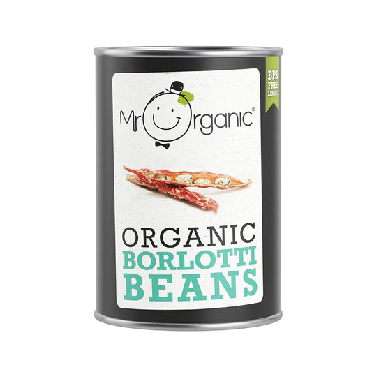 Mr Organic Borlotti Beans 400g