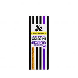 Crosta & Mollica Grissini Black Olive 140g