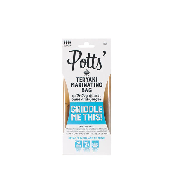 Potts Teriyaki Marinating Bag 150g