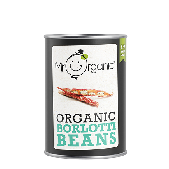 Mr Organic Borlotti Beans 400g