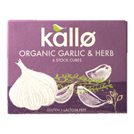 Kallo Garlic Herb Stock Cubes 66g