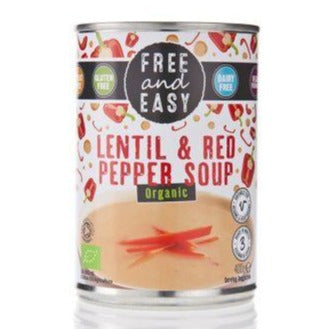 Free & Easy Organic Lentil & Red Pepper Soup 400g