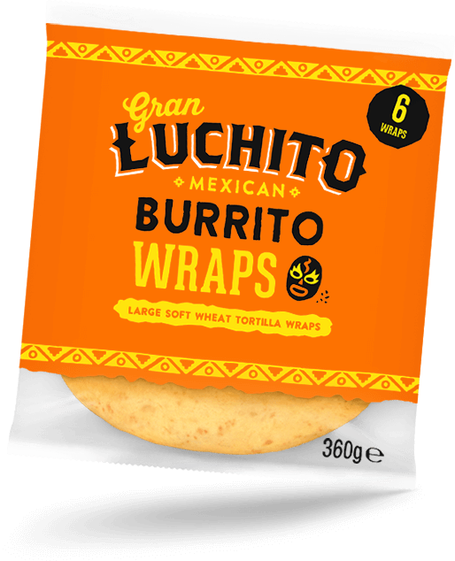 Gran Luchito Mexican Burrito Wraps 360g