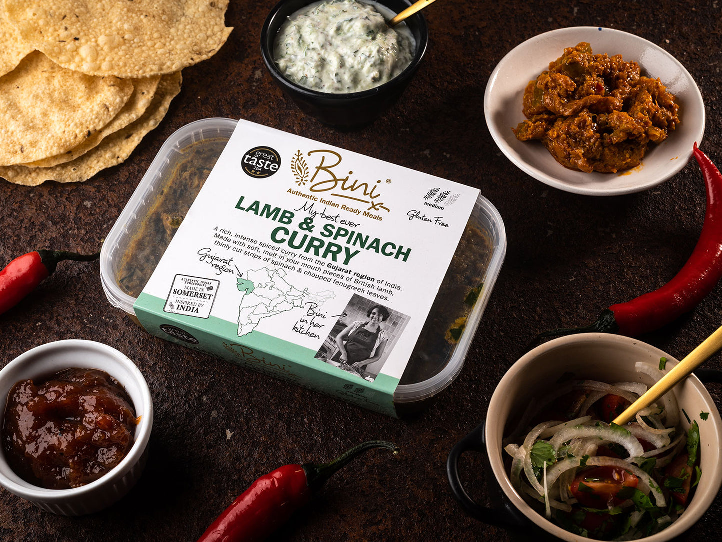 Binis Lamb & Spinach 375g