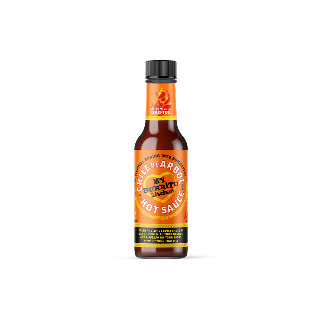 Burrito Kitchen Chile De Arbol Hot Sauce 160g