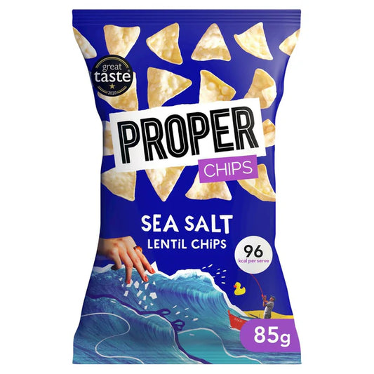 Proper Seasalt Lentil Chips 85g