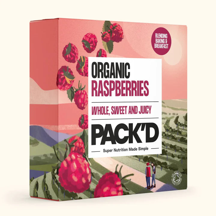 Packd Organic Raspberries 300g