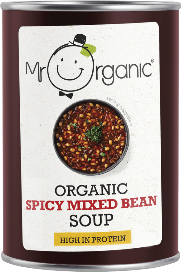 Mr Organic Spicy Mixed Bean Soup 400g