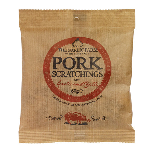 Garlic Farm Pork Chilli Scratchings 60g