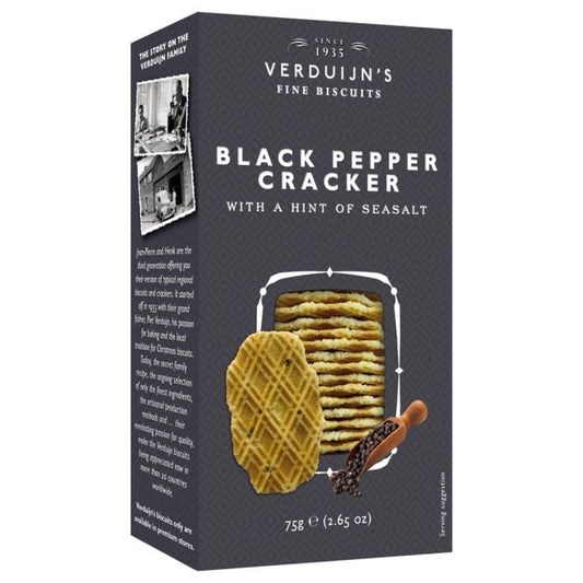 Verduijns Savoury Black Pepper & Seasalt Crackers