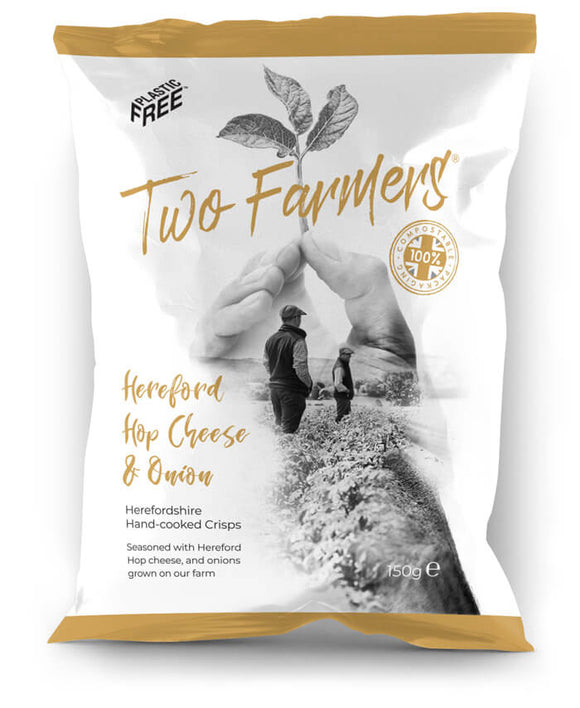 Two Farmers Crisps Hereford Hop Cheese & Onion 150g