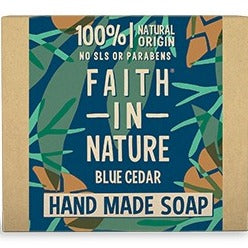 Faith in Nature Blue Cedar Soap for Men 100g