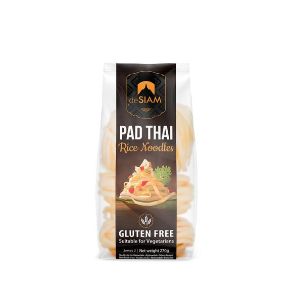 De Siam Pad Thai Rice Noodles GF 270g