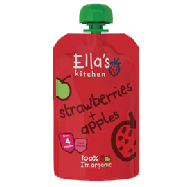 Ella's Kitchen Strawberries & Apples Babyfood 120g