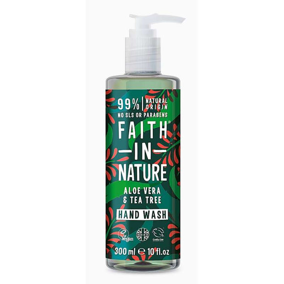 Faith In Nature Hand Wash Aloe & Tea Tree 300ml