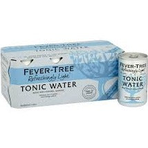 Fever Tree Light Indian Tonic Water 8x150ml (cans)
