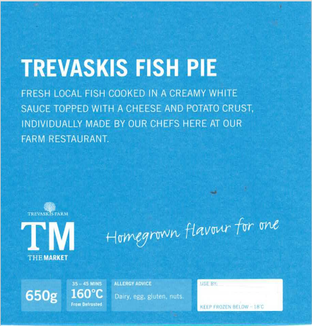 TF Homemade Fish Pie - Serves 1