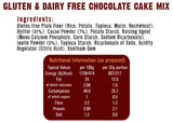 Free & Easy Cake Mix Chocolate Gluten Dairy & Sugar Free 350g
