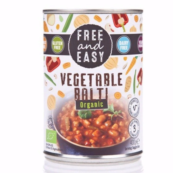 Free & Easy Organic Vegetable Balti 400g