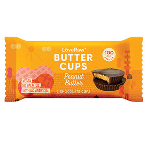 LoveRaw Vegan Chocolate Peanut Butter Cup x2