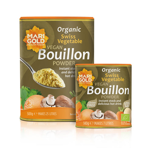Marigold Organic and Less Salt Swiss Vegetable Vegan Bouillon Powder 150g