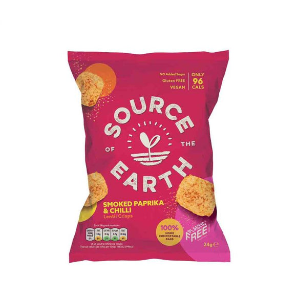Source of the Earth Paprika & Chilli Crisps 24G