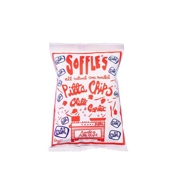 Soffles Wild Chilli & Garlic Pitta Chips 60G