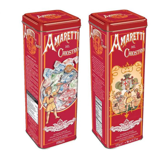 Lazzaroni - Red Tower Tin of Crunchy Amaretti