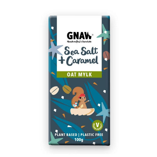 GNAW Sea Salt and Caramel Oat Mylk Chocolate