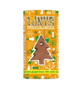 Tonys Chocolonely Gingerbread & Milk Chocolate bar 180g