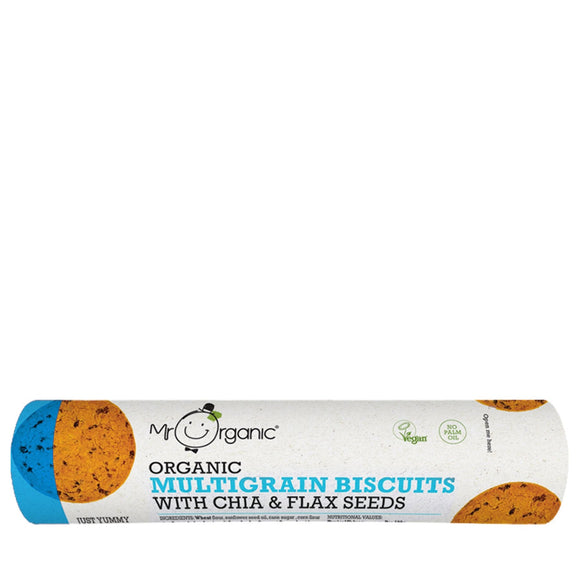Mr Organic Multigrain Biscuits with Chia & Flax Seeds 250g