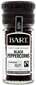 Bart Black Peppercorns Mill Fairtrade