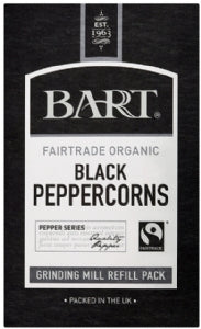 Bart Fairtrade Black Peppercorns Refill Box 40g