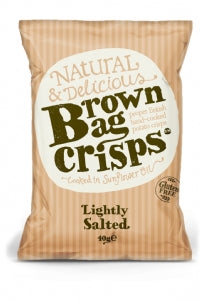 Brown Bag Crisps Lightly Salted 150g